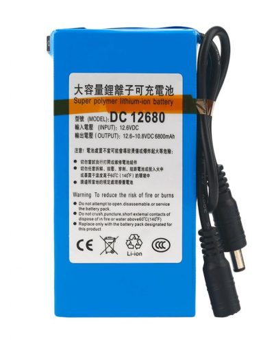 12v super polymer Li-ion Battery-6800 mah